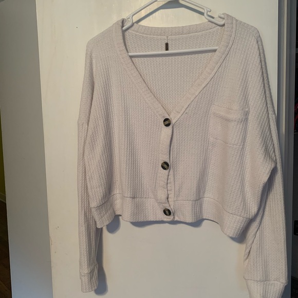 Sweaters - Cropped Sweater | White